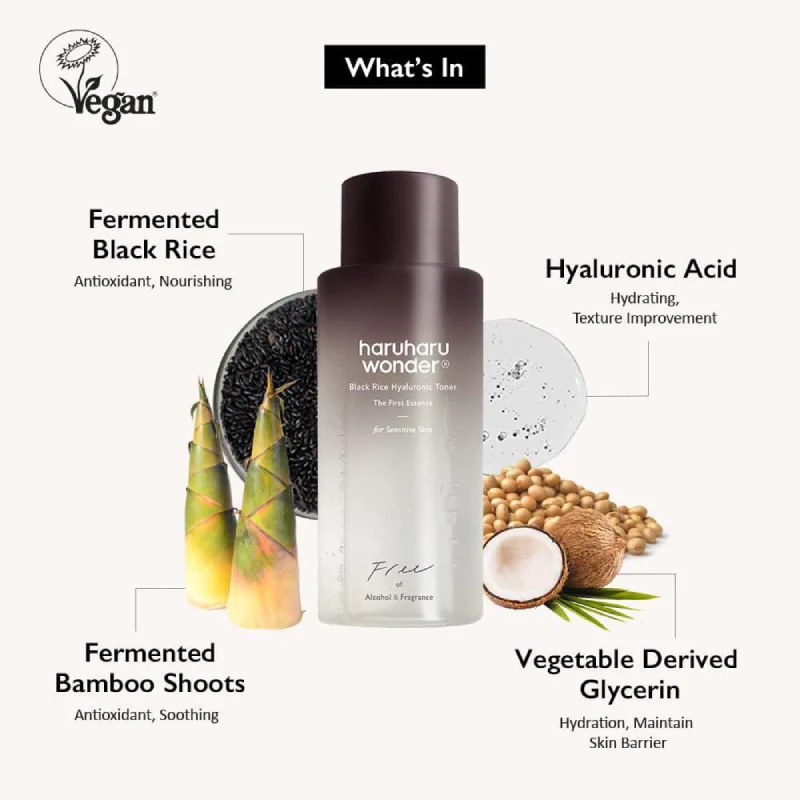 [HARUHARUUSA] Black Rice Hyaluronic Toner For Sensitive Skin – Image 4