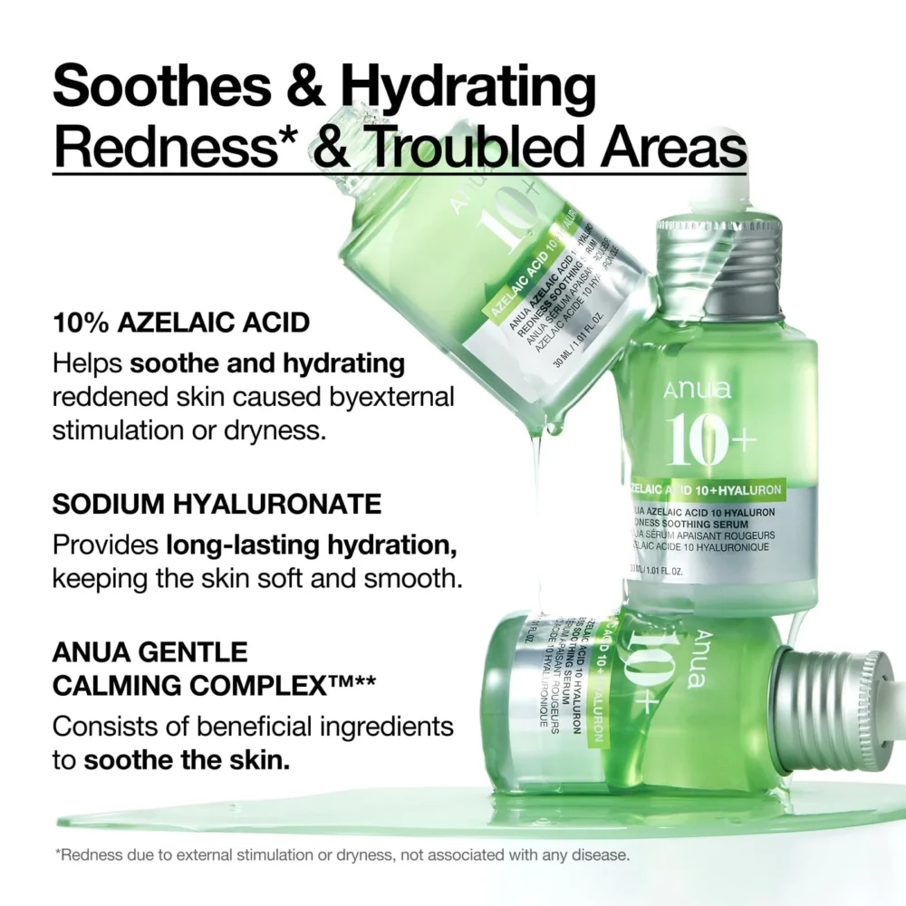 [ANUA] Azelaic Acid 10 Hyaluron Redness Soothing Serum – Image 12