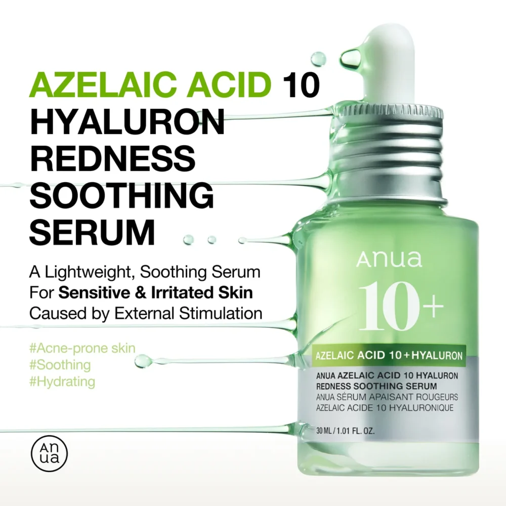 [ANUA] Azelaic Acid 10 Hyaluron Redness Soothing Serum – Image 7