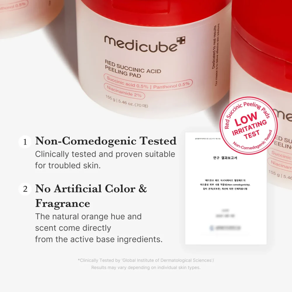 [Medicube] Red Succinic Acid Peeling Pad – Image 6